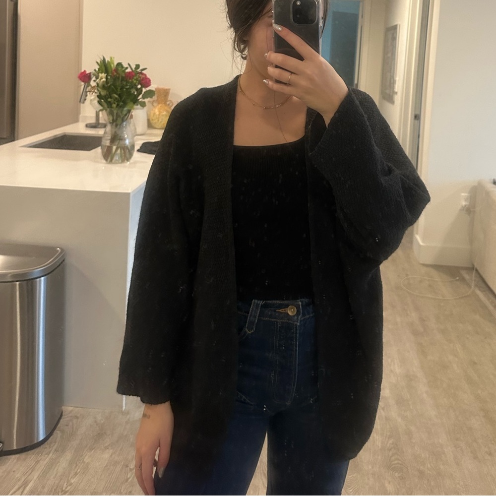 Brand Melville high-low cardigan